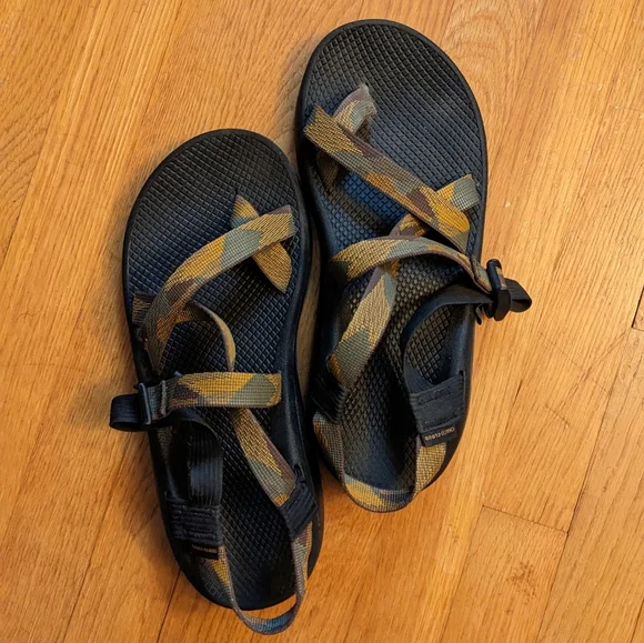 Men’s chacos size M11 Chaco Brown Green Athletic Sandals Mens Size M11 | eBay main image 4